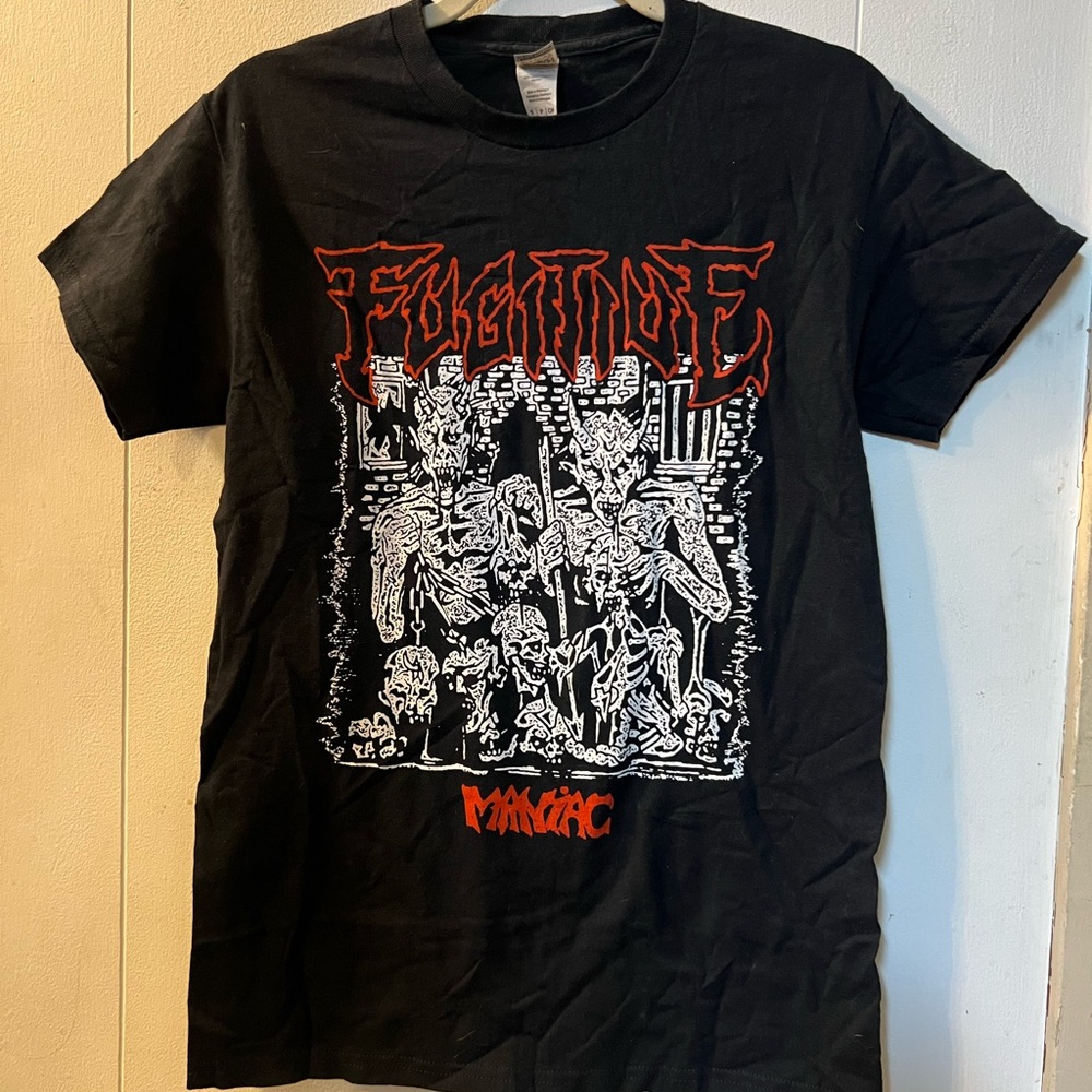 Fugitive Maniac Black Mens t-shirt small Black